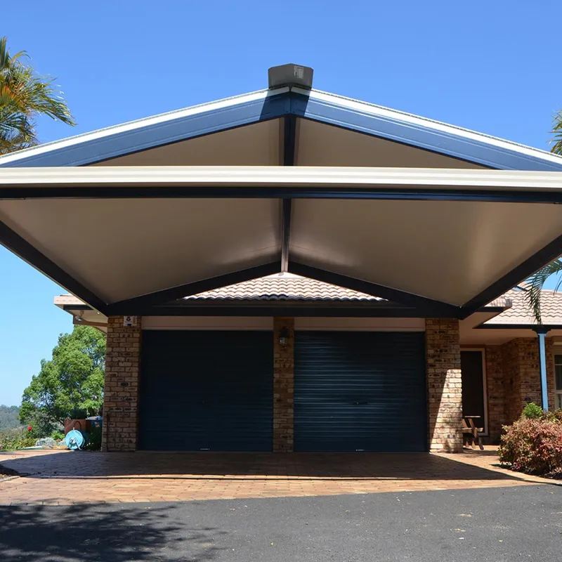 Freestanding double carport with clean modern lines — Shellharbour, NSW