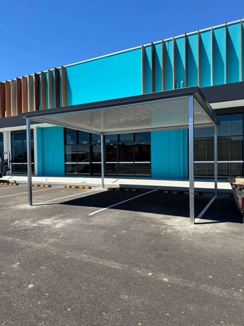 Colorbond carport offering durable weather protection — Castle Hill, NSW