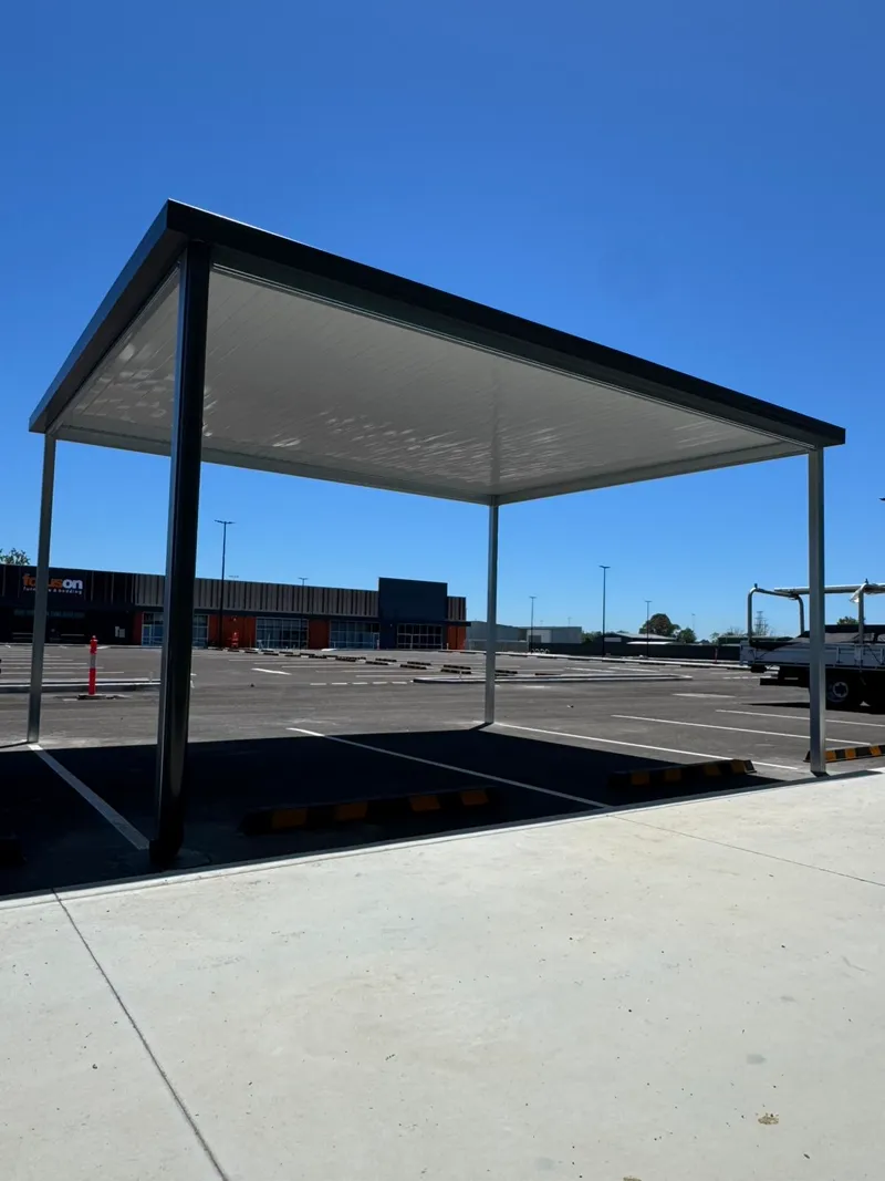 Custom-built carport with a clean architectural finish — Penrith, NSW