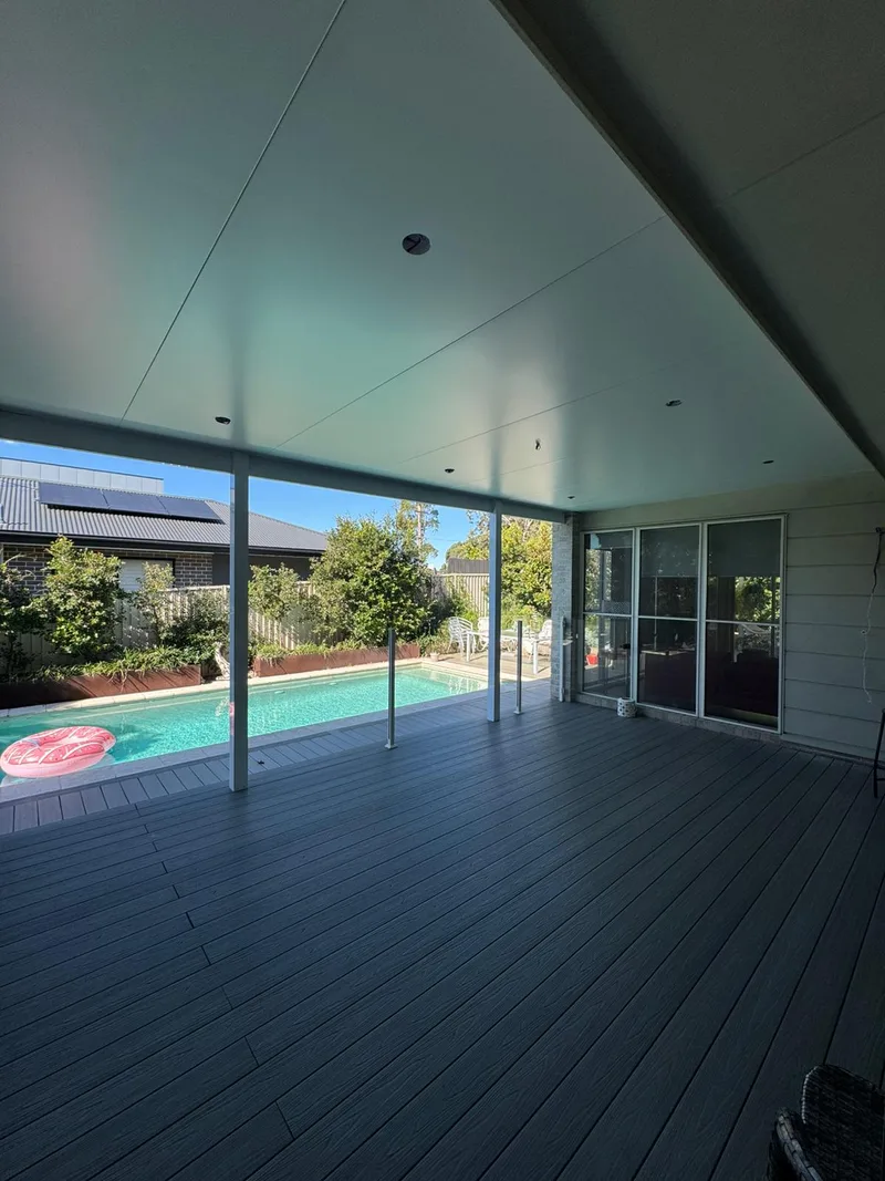Poolside deck with durable composite boards — Kiama, NSW